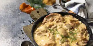 Poulet à la crème de moutarde