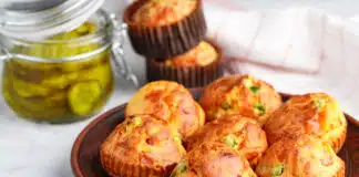 Muffins salés au jambon et petits pois au thermomix