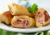 roulés de crêpes au jambon et fromage frais