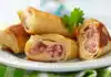 roulés de crêpes au jambon et fromage frais