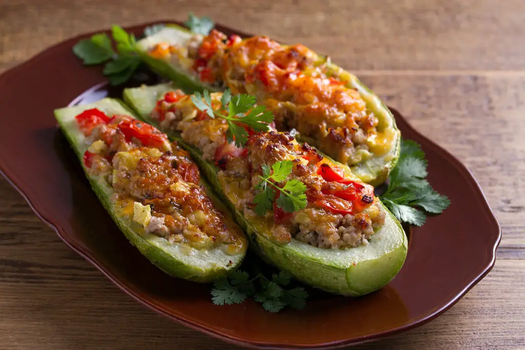 Courgettes farcies à la viande hachée