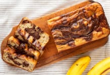 Délicieuse combinaison : Gâteau au chocolat et banane
