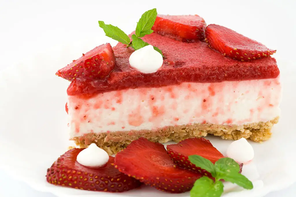 Mini cheesecake aux fraises sans gelée