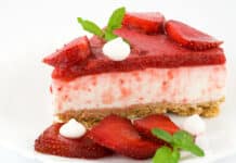 Mini cheesecake aux fraises sans gelée