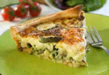 quiche au thon et à la courgette