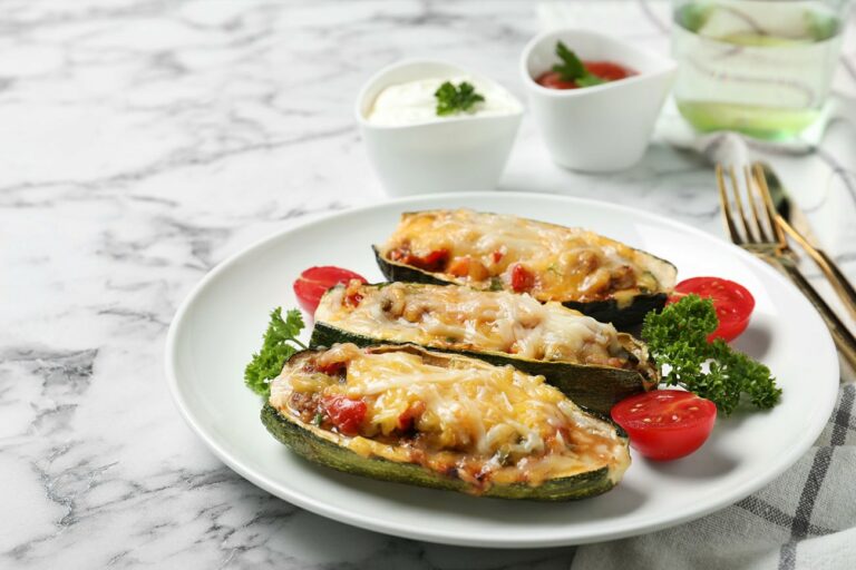 courgettes Farcies au Thon et Ricotta