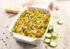 gratin de riz aux courgettes et à la viande hachée