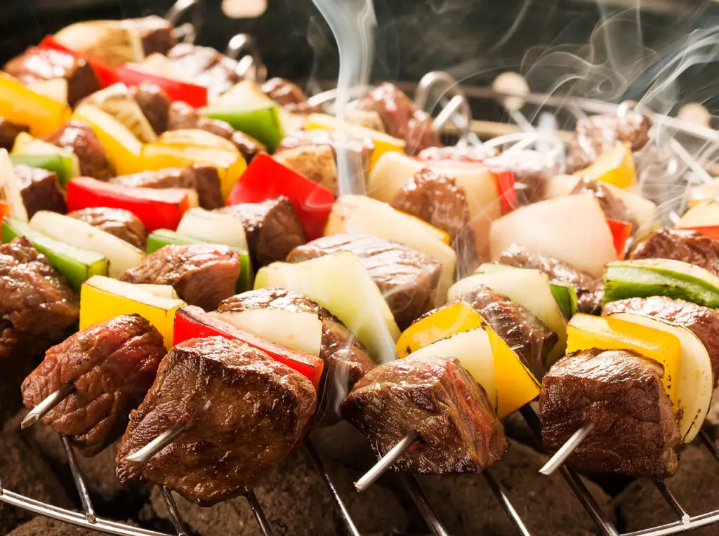 brochettes de bœuf cuites au four