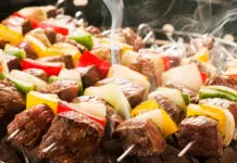 brochettes de bœuf cuites au four