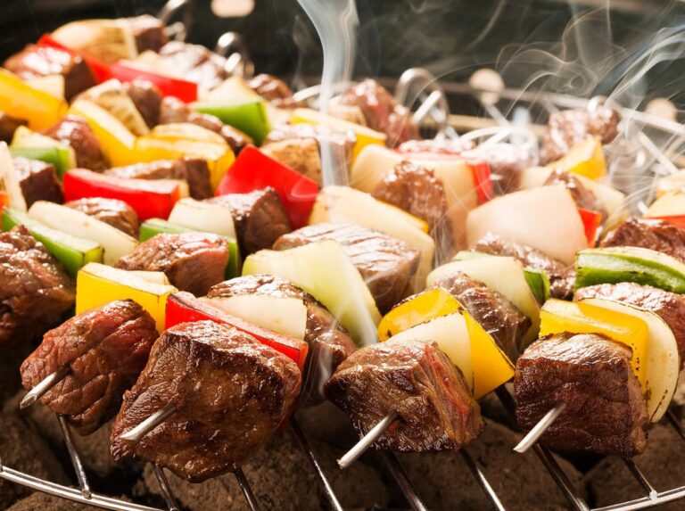 brochettes de bœuf cuites au four