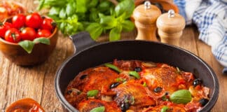 poulet crème de tomate