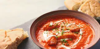 Délicieux poulet à la crème de tomate