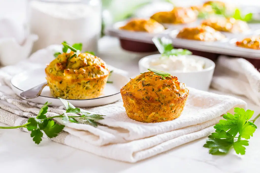 Les muffins aux courgettes