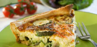 Quiche de courgettes fraîches et thon