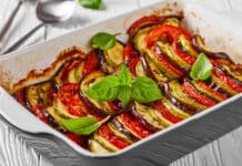 Tian de légumes au fromage de chèvre