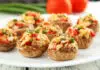 Champignons farcis aux légumes d'hiver et de viande hachée