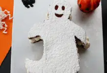 Le gâteau fantôme d'Halloween