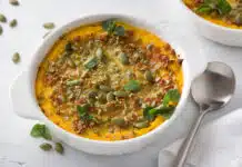 Gratin crémeux de potiron et riz