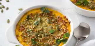 Gratin crémeux de potiron et riz