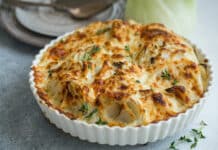 Gratin de fenouil et de fromage de chèvre