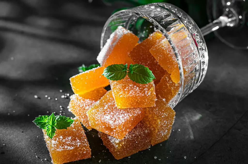 Pâte de fruits orange et citron