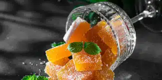 Pâte de fruits orange et citron