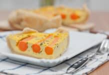 Quiche aux carottes et au thon