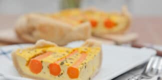 Quiche aux carottes et au thon