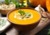 Cette soupe de potiron, carottes et lait de coco