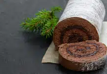 Bûche de Noël au chocolat praliné au Thermomix