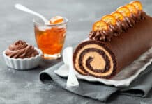 Bûche glacée au chocolat et mandarine au Thermomix