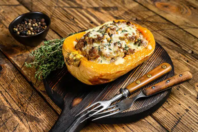 Courge butternut farcie, incontournable pour la saison