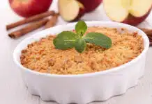 Crumble aux poires, aux pommes et à la cannelle