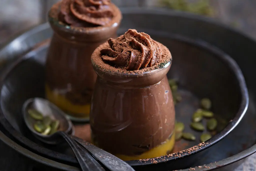 Mousse au chocolat et potiron