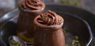 Mousse au chocolat et potiron