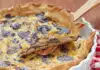 Quiche au roquefort et aux champignons,