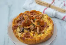 Quiche aux champignons et potiron