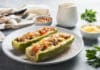 Courgettes farcies avec champignons