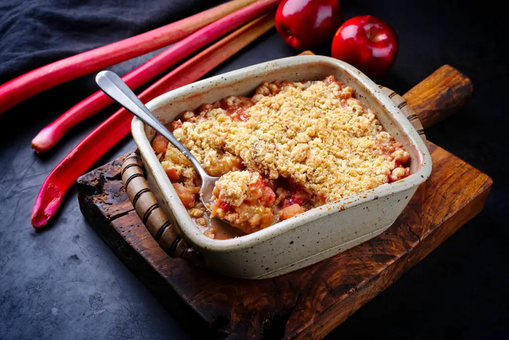 Crumble pomme-rhubarbe