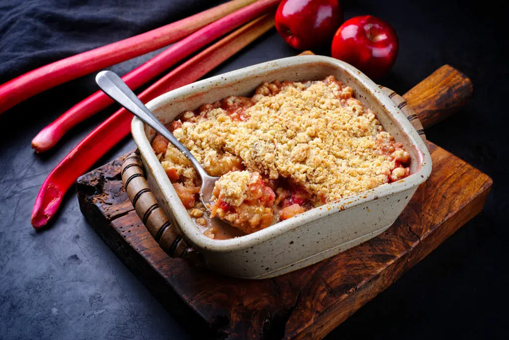 Crumble pomme-rhubarbe