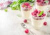Mousse de fromage blanc aux framboises