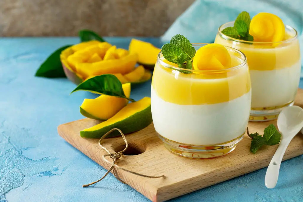 Panna cotta à la mangue