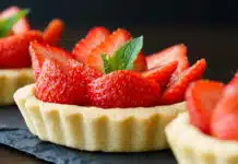 Tartelettes aux fraises et crème