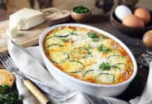 Clafoutis de courgettes au fromage de chèvre