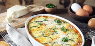 Clafoutis de courgettes au fromage de chèvre