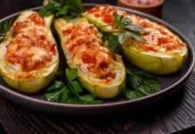 Courgettes farcies à la viande