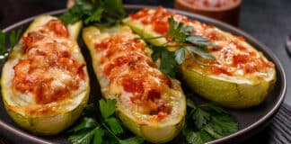 Courgettes farcies à la viande