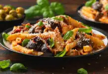 Pâtes à l'aubergine