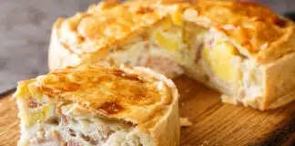 Quiche légère au jambon et fromage blanc