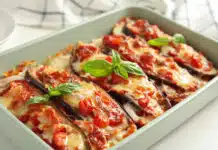 gratin d'aubergines à la mozzarella